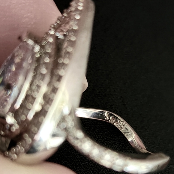 Charm Double Pear Cut Diamond Ring - Picture 5 of 5